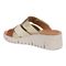 Vionic Uptown Sunset Women's Slide Sandal - Tan/gold - Back angle