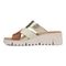 Vionic Uptown Sunset Women's Slide Sandal - Tan/gold - Left Side