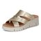 Vionic Uptown Sunset Women's Slide Sandal - Gold - Left angle