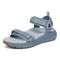 Vionic Walk Max Wanderer womens Quarter/Ankle/T-Strap Sandal - Vintage Blue Haze - Left angle