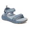 Vionic Walk Max Wanderer womens Quarter/Ankle/T-Strap Sandal - Vintage Blue Haze - Angle main