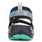 Vionic Walk Max Wanderer womens Quarter/Ankle/T-Strap Sandal - Navy Blazer Multi - Back