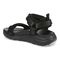 Vionic Walk Max Wanderer womens Quarter/Ankle/T-Strap Sandal - Black - Back angle