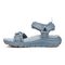Vionic Walk Max Wanderer womens Quarter/Ankle/T-Strap Sandal - Vintage Blue Haze - Left Side