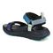 Vionic Walk Max Wanderer womens Quarter/Ankle/T-Strap Sandal - Navy Blazer Multi - Back angle