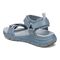 Vionic Walk Max Wanderer womens Quarter/Ankle/T-Strap Sandal - Vintage Blue Haze - Back angle