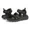 Vionic Walk Max Wanderer womens Quarter/Ankle/T-Strap Sandal - Black - pair left angle