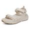 Vionic Walk Max Wanderer womens Quarter/Ankle/T-Strap Sandal - Cream - Left angle