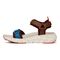 Vionic Walk Max Wanderer womens Quarter/Ankle/T-Strap Sandal - Ivory Multi - Left Side
