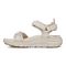 Vionic Walk Max Wanderer womens Quarter/Ankle/T-Strap Sandal - Cream - Left Side