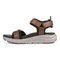 Vionic Walk Max Wanderer mens Quarter/Ankle/T-Strap Sandal - Hazelnut - Left Side