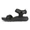 Vionic Walk Max Wanderer mens Quarter/Ankle/T-Strap Sandal - Black - Left Side