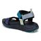 Vionic Walk Max Wanderer mens Quarter/Ankle/T-Strap Sandal - Navy Blazer Multi - Back angle