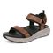 Vionic Walk Max Wanderer mens Quarter/Ankle/T-Strap Sandal - Hazelnut - Left angle