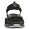 Vionic Walk Max Wanderer mens Quarter/Ankle/T-Strap Sandal - Black - Front
