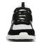 Vionic Walk Parkside Women's Walking Sneaker with Arch Support - White/black - Front