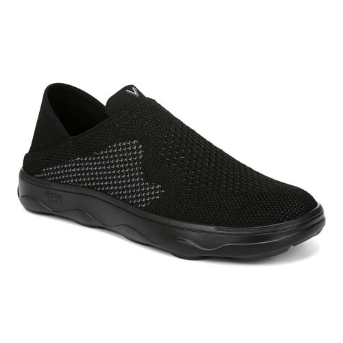 Vionic Sage Rx mens Slip On/Loafer/Moc Shoe - Black - Angle main