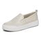 Vionic Carson womens Slip On/Loafer/Moc Shoe - Cream - Left angle