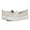 Vionic Carson womens Slip On/Loafer/Moc Shoe - Cream - pair left angle