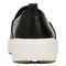 Vionic Carson womens Slip On/Loafer/Moc Shoe - Black - Back