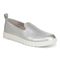 Vionic Uptown Willa womens Slip On/Loafer/Moc Shoe - Silver - Angle main
