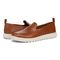 Vionic Uptown Willa womens Slip On/Loafer/Moc Shoe - Tan - pair left angle