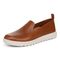 Vionic Uptown Willa womens Slip On/Loafer/Moc Shoe - Tan - Left angle