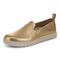 Vionic Uptown Willa womens Slip On/Loafer/Moc Shoe - Gold - Left angle
