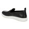 Vionic Uptown Willa womens Slip On/Loafer/Moc Shoe - Black Tumbled Leather - Back angle