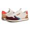 Vionic Monarch Women's Comfort Sneaker - Ivory Multi - pair left angle