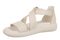 Vionic Harmony Rx Women's T-Strap Recovery Sandal - Cream - Left angle