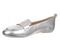 Vionic Tessa womens Slip On/Loafer/Moc Shoe - Silver - Left angle