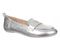 Vionic Tessa womens Slip On/Loafer/Moc Shoe - Silver - Angle main