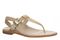 Vionic Cora Women's Adjustable Strap Thong Sandal - Gold - Angle main