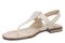 Vionic Cora Women's Adjustable Strap Thong Sandal - Cream - Left angle