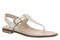 Vionic Cora Women's Adjustable Strap Thong Sandal - Cream - Angle main