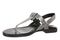 Vionic Cora Women's Adjustable Strap Thong Sandal - Pewter - Left angle