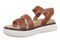 Vionic Solana Women's Adjustable Slide Platform Sandal - Tan - Left angle