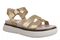 Vionic Solana Women's Adjustable Slide Platform Sandal - Gold - Angle main