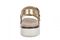 Vionic Solana Women's Adjustable Slide Platform Sandal - Gold - Back