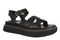 Vionic Solana Women's Adjustable Slide Platform Sandal - Black - Angle main