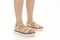 Vionic Solana Women's Adjustable Slide Platform Sandal - Gold - Lifestyle