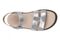 Vionic Solana Women's Adjustable Slide Platform Sandal - Silver - Top