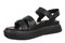Vionic Solana Women's Adjustable Slide Platform Sandal - Black - Left angle