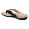 Vionic Bella Braid Women's Thong Orthotic Arch Support Sandal - Black - Back angle