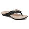 Vionic Bella Braid Women's Thong Orthotic Arch Support Sandal - Black - Angle main