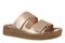 Vionic Riviera Women's Orthotic Comfort Slide Sandals - Bronze - Angle main