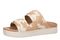 Vionic Riviera Women's Orthotic Comfort Slide Sandals - Brown Multi - Left angle