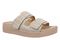 Vionic Riviera Women's Comfort Slide Sandal - Cream/gold - Angle main