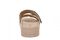 Vionic Riviera Women's Comfort Slide Sandal - Cream/gold - Back